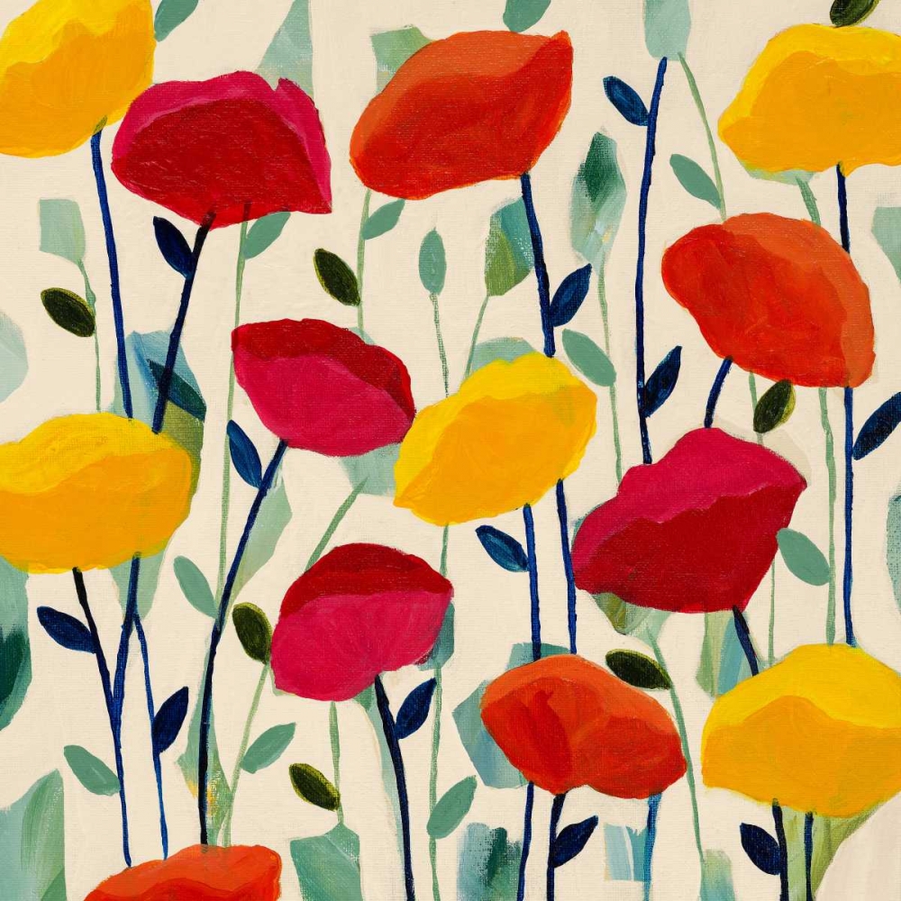 Cheerful Poppies art print by Carrie Schmitt for $57.95 CAD