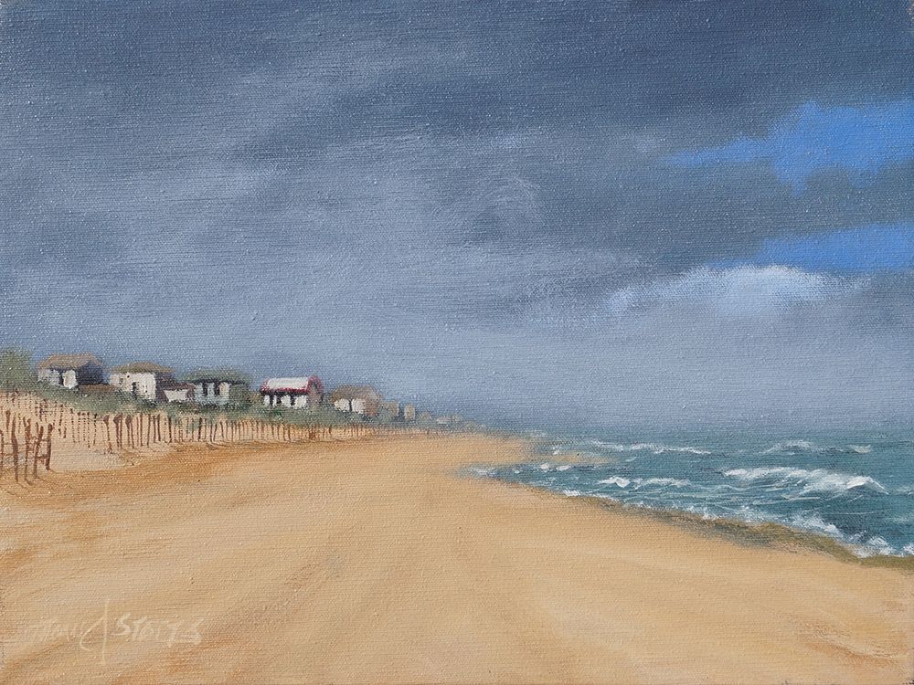 Beach Houses and Surf art print by Thomas Stotts for $57.95 CAD