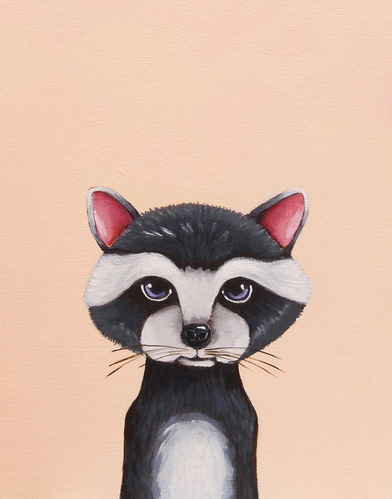 Baby Raccoon art print by Lucia Stewart for $57.95 CAD