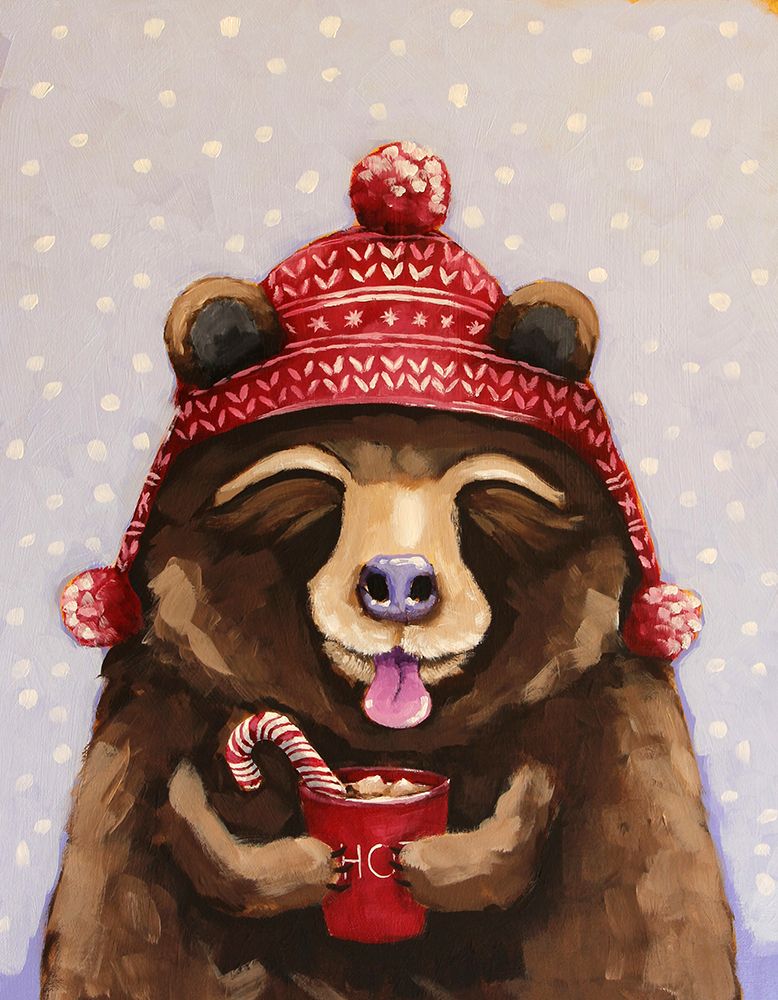 Hot Chocolate Bear art print by Lucia Stewart for $57.95 CAD