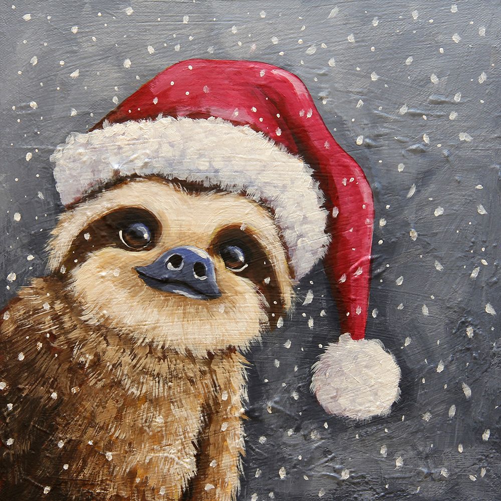Merry Sloth art print by Lucia Stewart for $57.95 CAD