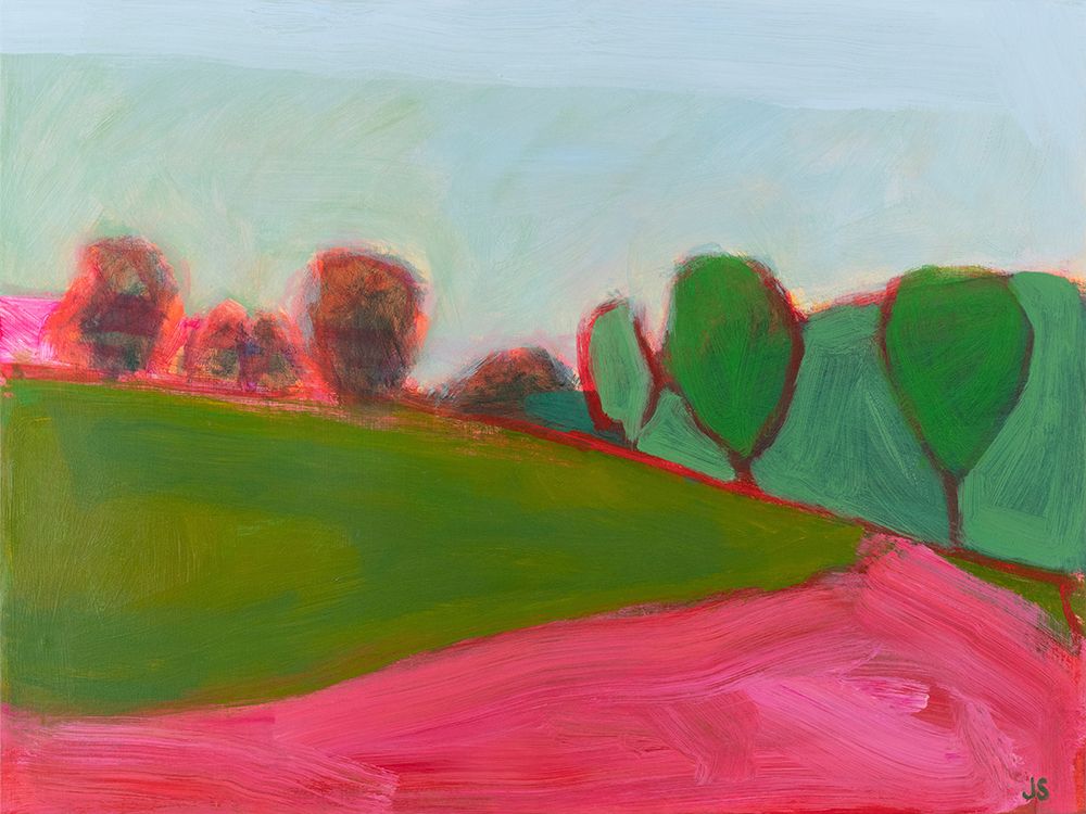 Field and Forest With Pink art print by Jessica Singerman for $57.95 CAD