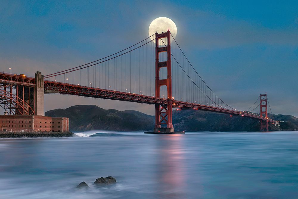 Golden Gate Bridge art print by Lee Sie for $57.95 CAD