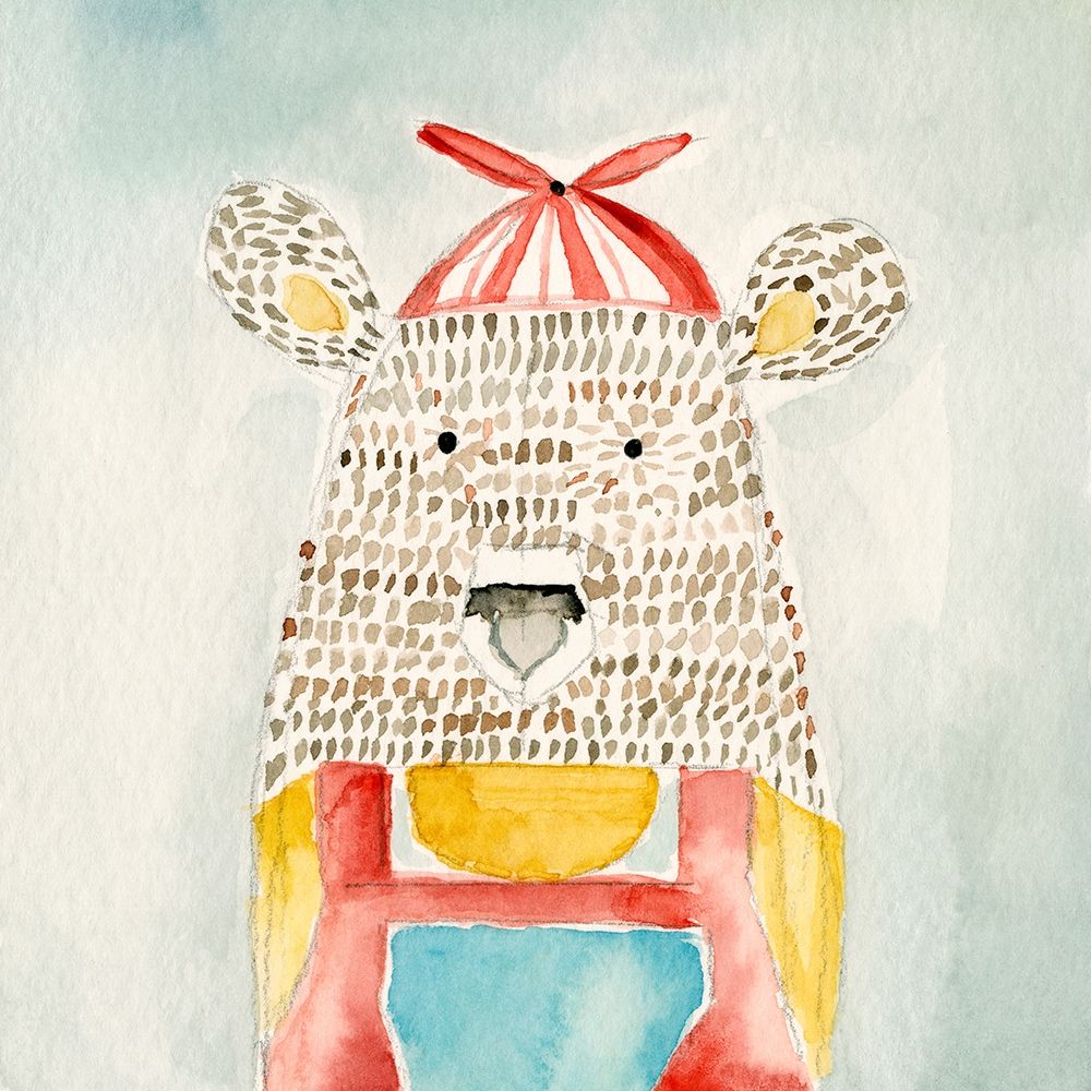 Deanie Beanie Bear art print by Natalie Timbrook for $57.95 CAD