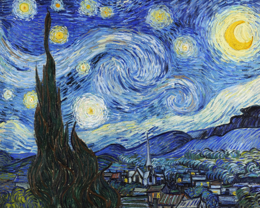 Starry Night art print by Vincent Van Gogh for $57.95 CAD