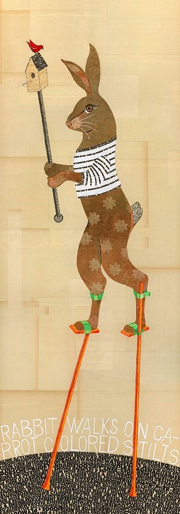 Rabbit on Stilts art print by Judy Verhoeven for $57.95 CAD