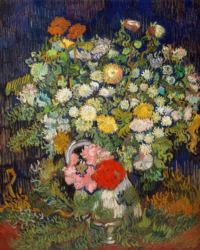 Bouquet of Flowers in a Vase, 1890 art print by Vincent Van Gogh for $57.95 CAD