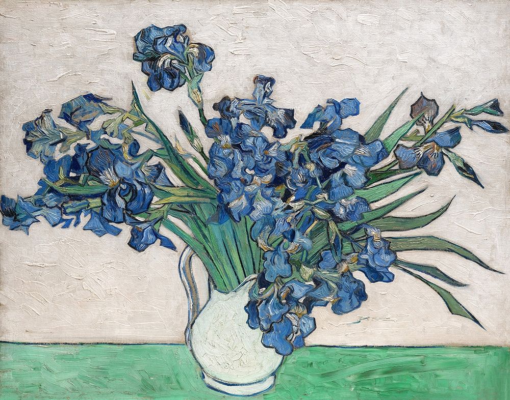 Irises, 1890 (White Vase) art print by Vincent Van Gogh for $57.95 CAD