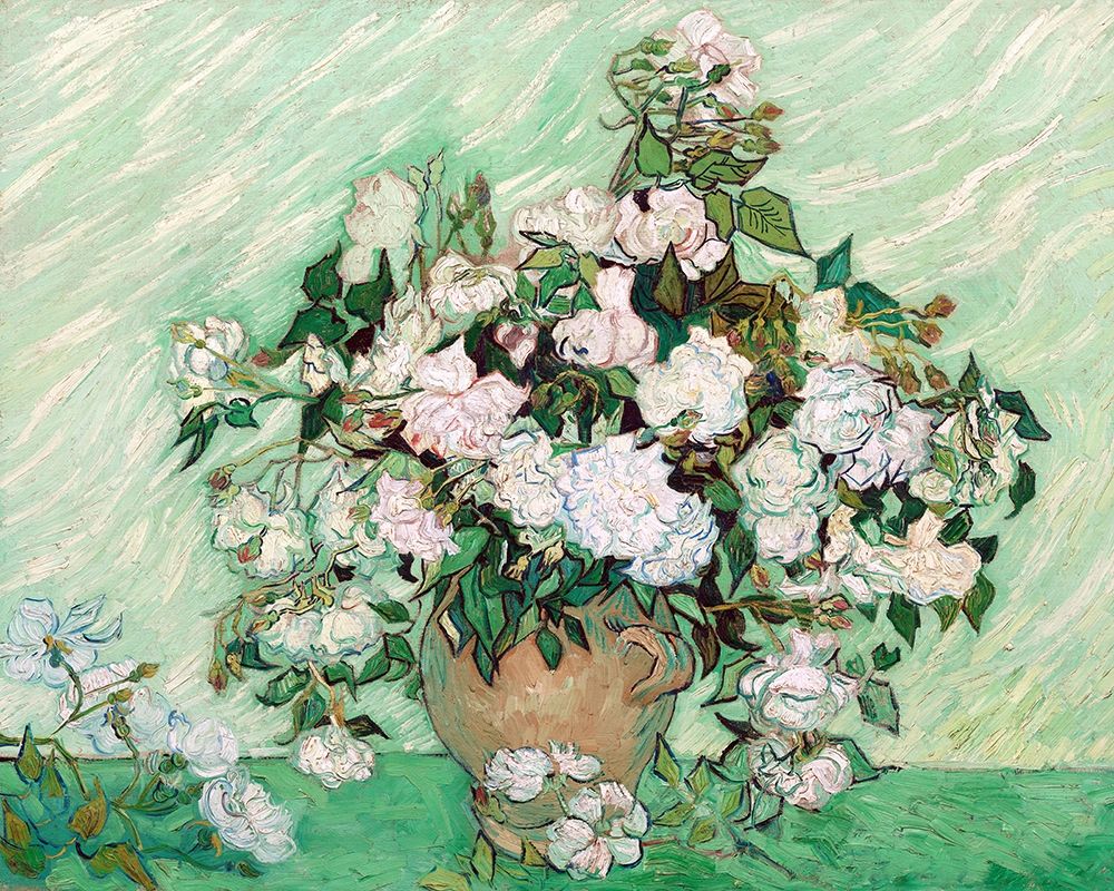 Roses, 1890 art print by Vincent Van Gogh for $57.95 CAD