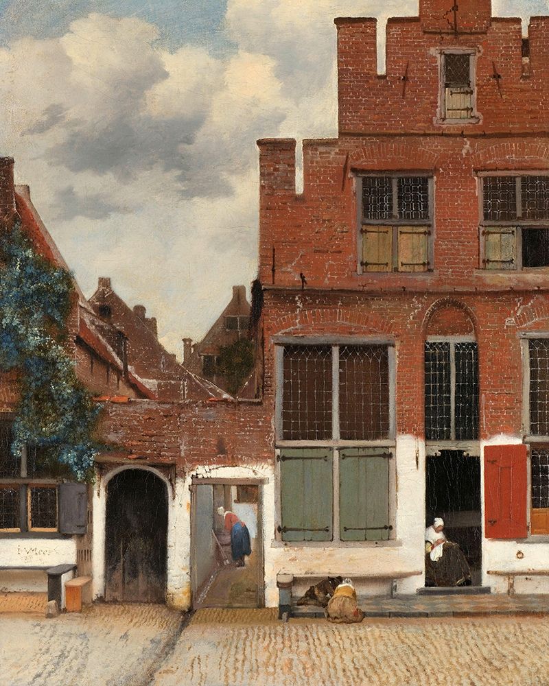View of Houses in Delft, Known as The Little Street, c. 1658 art print by Johannes Vermeer for $57.95 CAD