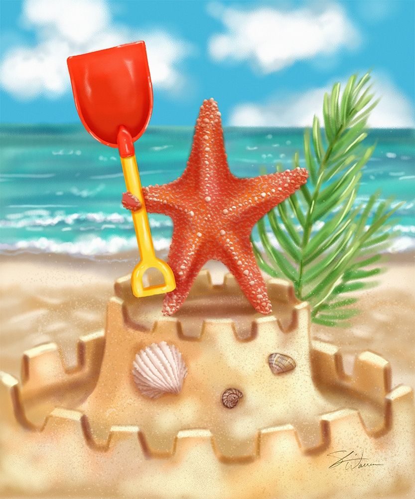 Beach Friends - Starfish art print by Shari Warren for $57.95 CAD