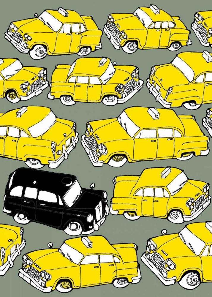 Odd Ones - Black Cab art print by Duncan Wilson for $57.95 CAD