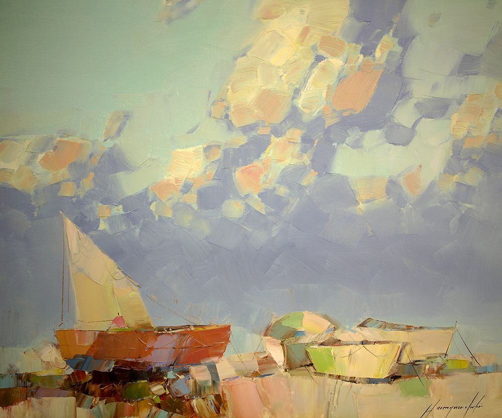 Fishing Boats art print by Vahe Yeremyan for $57.95 CAD