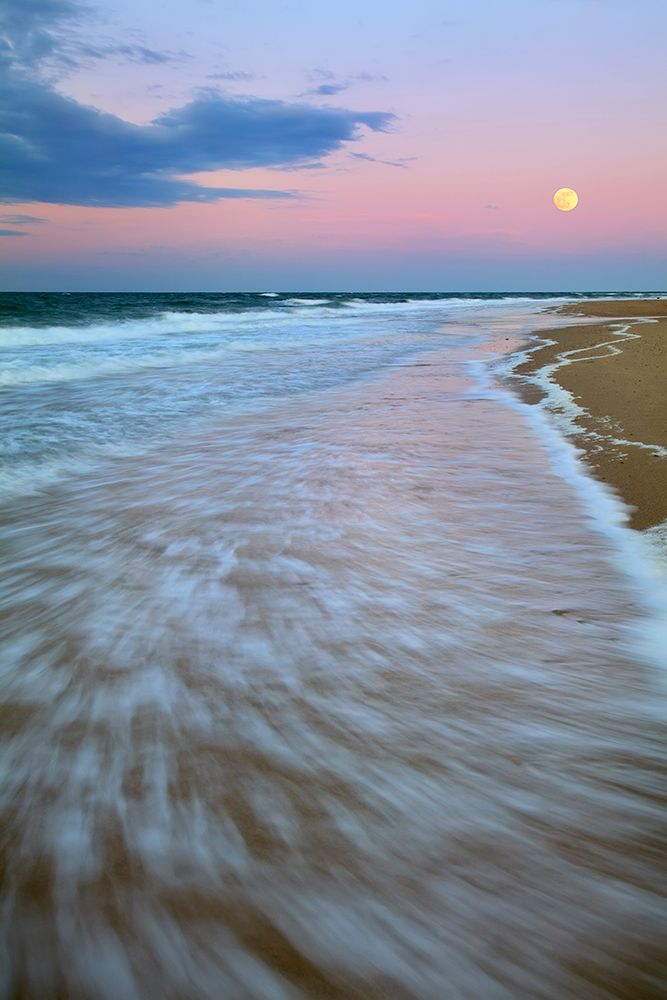 Cape Cod Moonset art print by Patrick Zephyr for $57.95 CAD