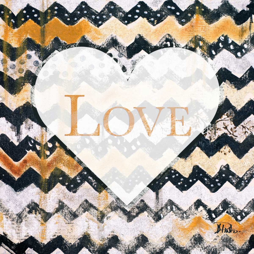 Love and Peace Square I art print by Patricia Pinto for $57.95 CAD