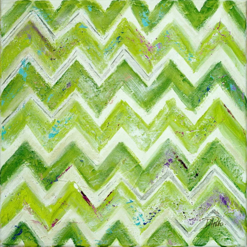 Green Zig Zag art print by Patricia Pinto for $57.95 CAD