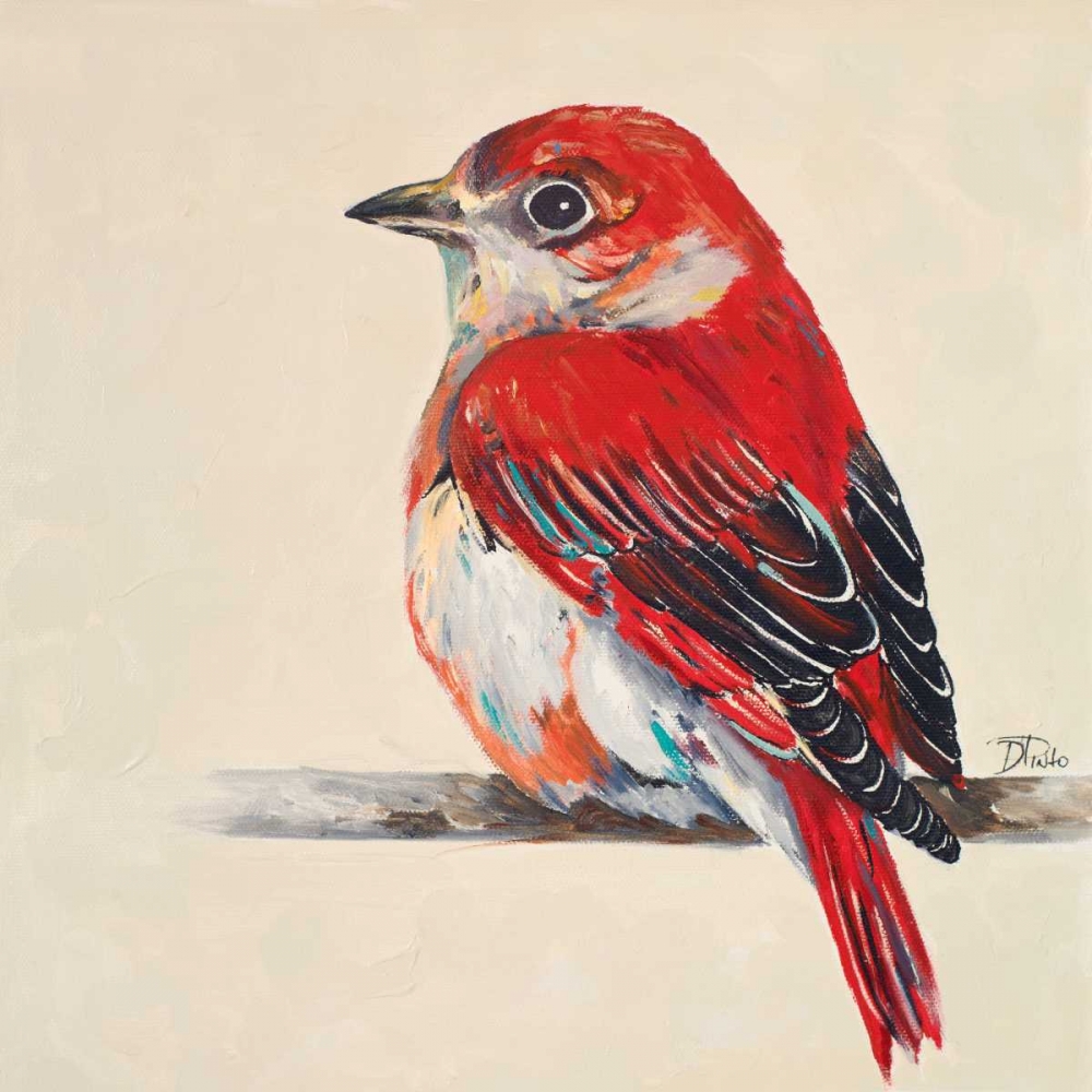 Baby Red Bird II art print by Patricia Pinto for $57.95 CAD