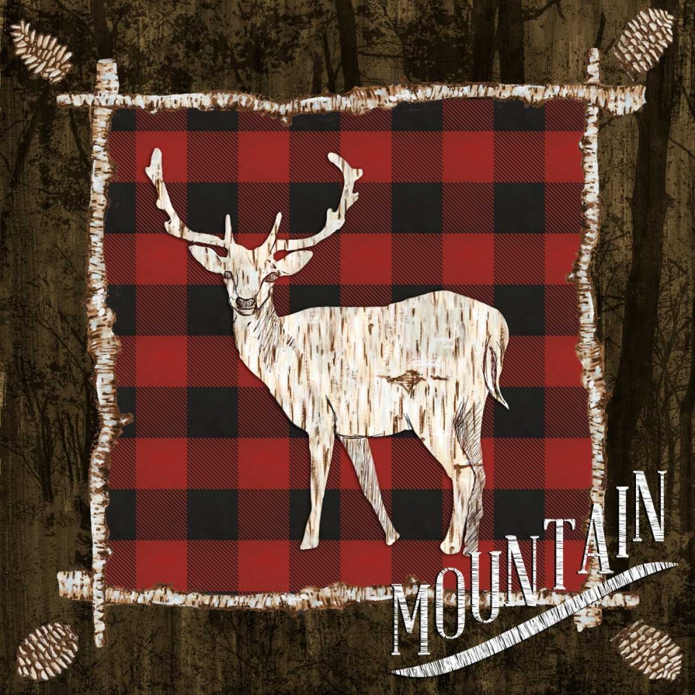 Plaid Birch Trail II art print by Gina Ritter for $57.95 CAD