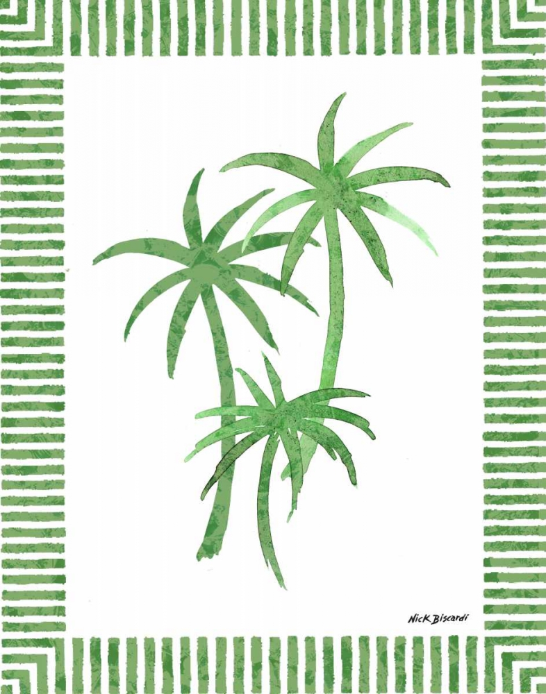Green Palms III art print by Nicholas Biscardi for $57.95 CAD