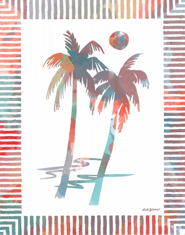 Watercolor Palms I art print by Nicholas Biscardi for $57.95 CAD