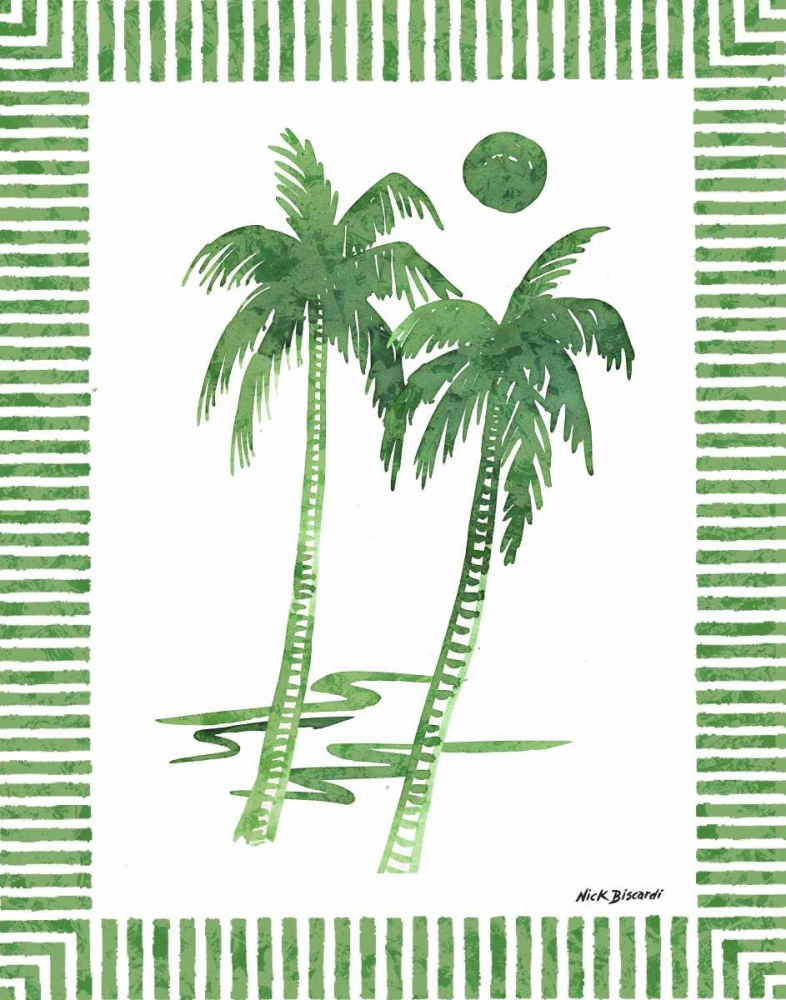 Green Palms I art print by Nicholas Biscardi for $57.95 CAD