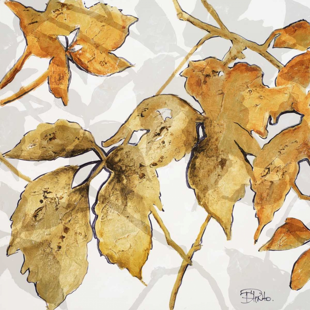 Gold Shadows II art print by Patricia Pinto for $63.95 CAD
