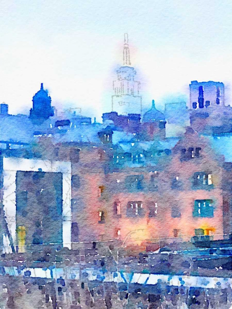 Watercolor New York art print by Acosta for $57.95 CAD