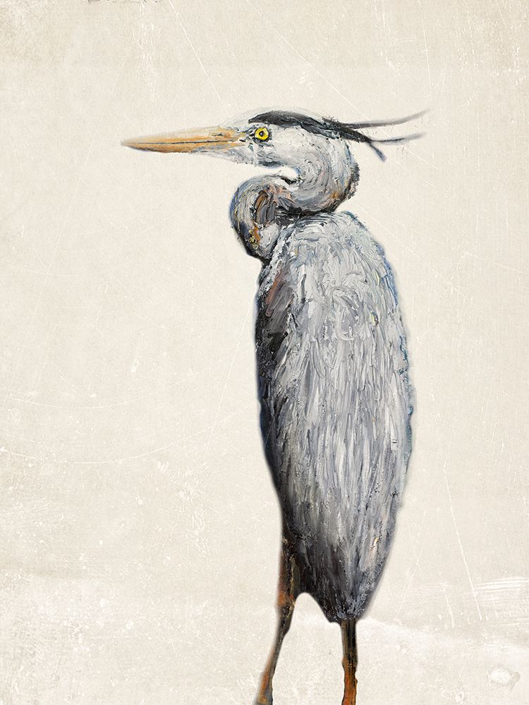 Grey Heron I art print by Walt Johnson for $57.95 CAD