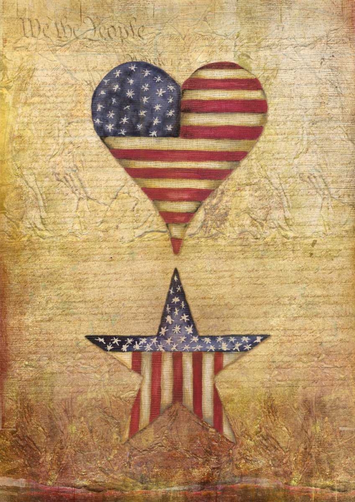 America Stars Flag art print by Elizabeth Medley for $57.95 CAD