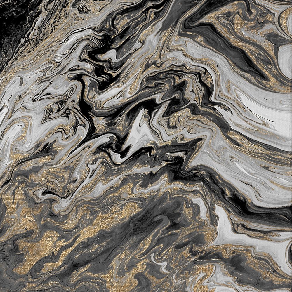 Gold Glimpse Marble art print by M. Mercado for $57.95 CAD