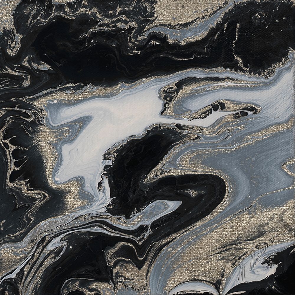 Midnight Marble art print by M. Mercado for $57.95 CAD