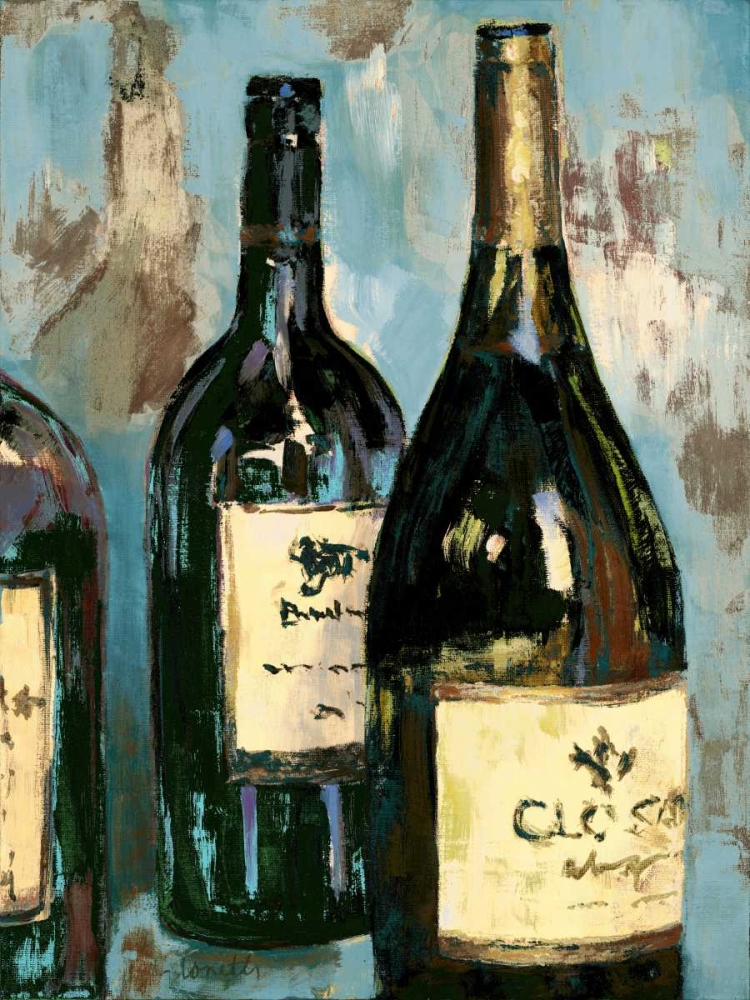 Time for Wine on Blue I art print by Lanie Loreth for $57.95 CAD