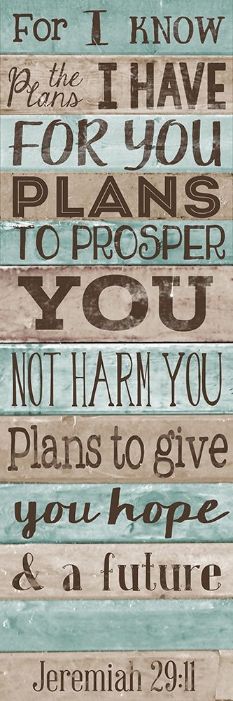Plans to GIve you Hope art print by SD Graphics Studio for $57.95 CAD