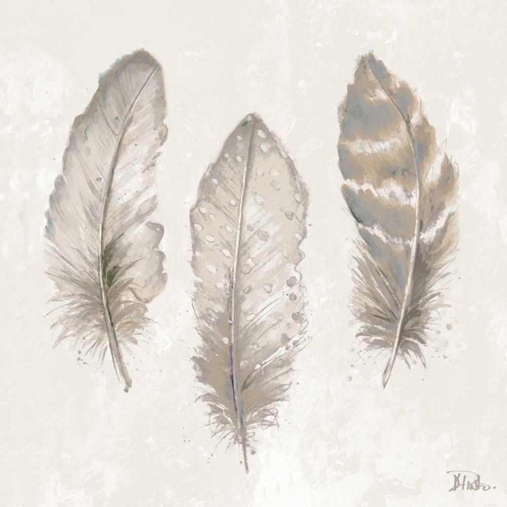 Three Modern Feathers II art print by Patricia Pinto for $63.95 CAD