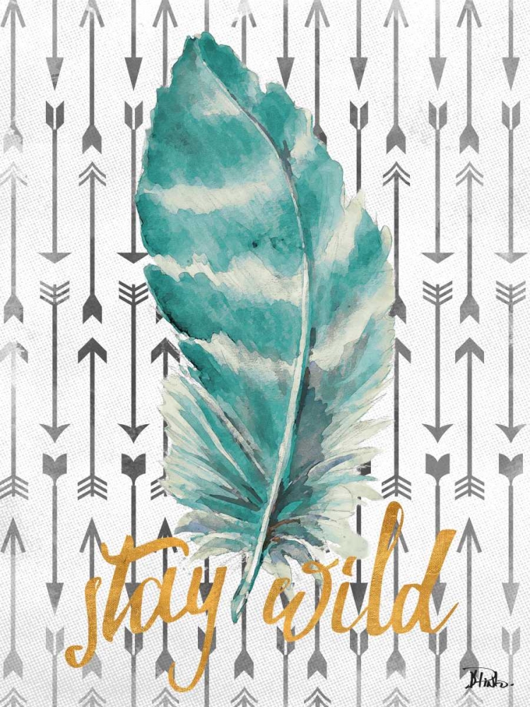 Stay Wild Feather art print by Patricia Pinto for $57.95 CAD