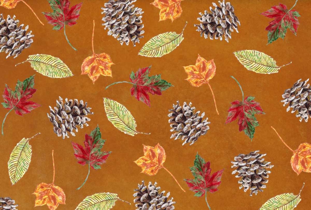 Fall Leaf Pattern art print by Linda Baliko for $57.95 CAD