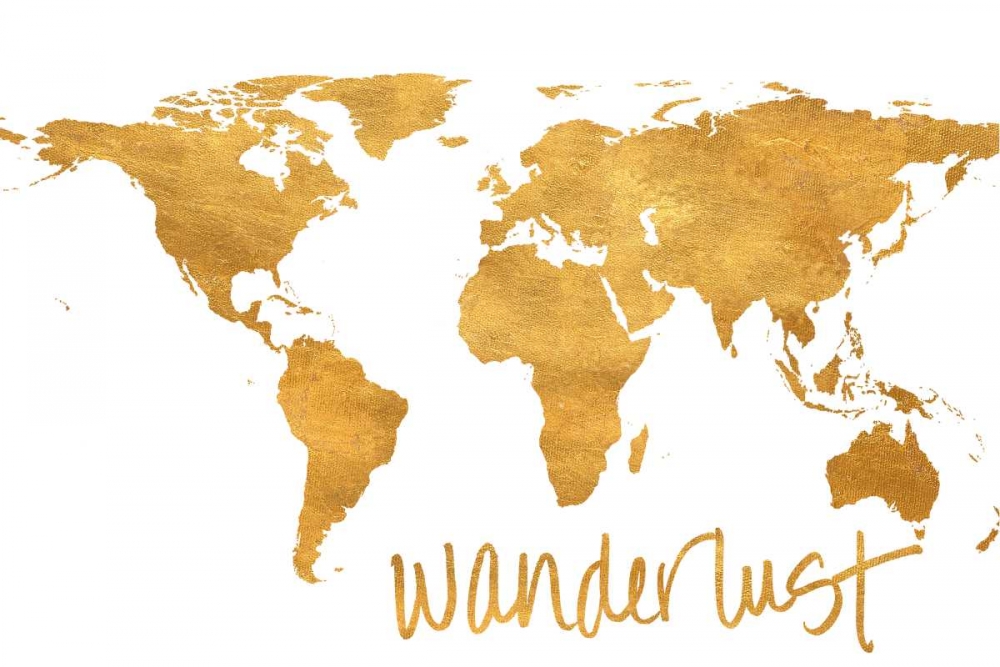 Wanderlust Map art print by SD Graphics Studio for $57.95 CAD
