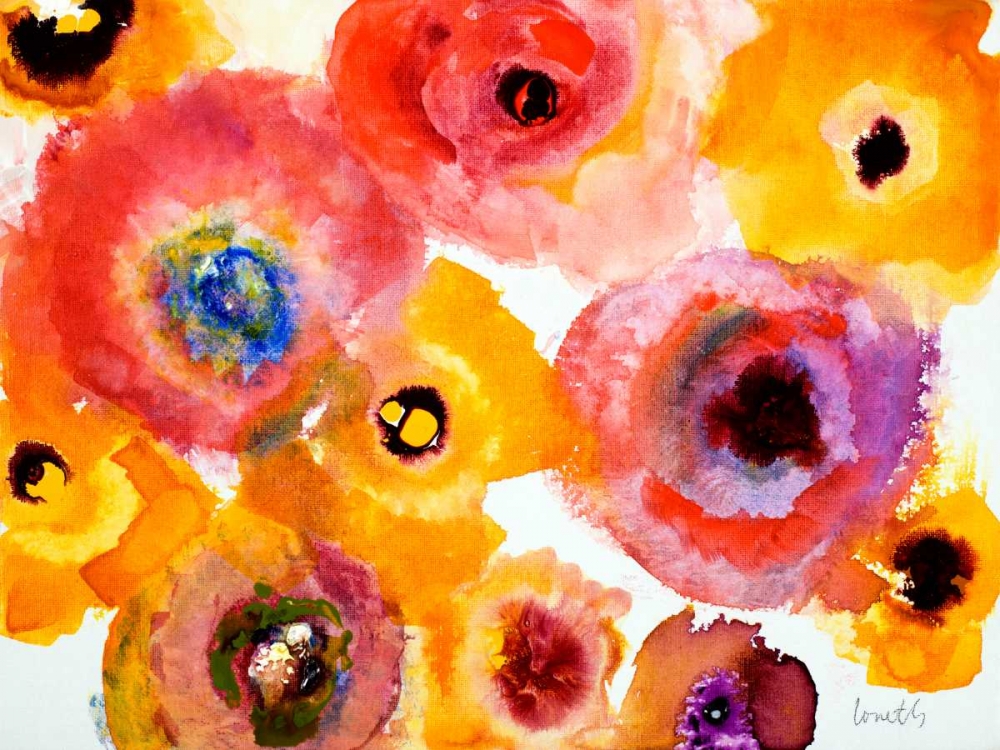 Peachy Floral art print by Lanie Loreth for $57.95 CAD