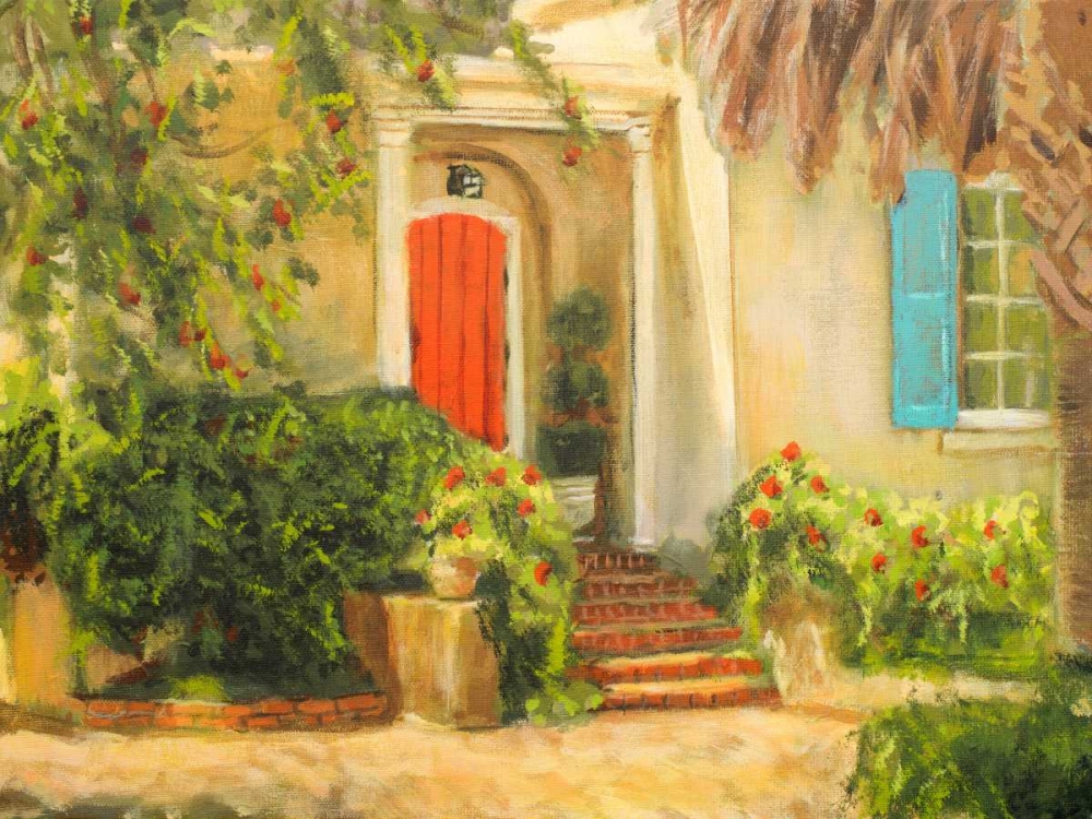 Front Garden Tuscan Dreams I art print by Walt Johnson for $57.95 CAD