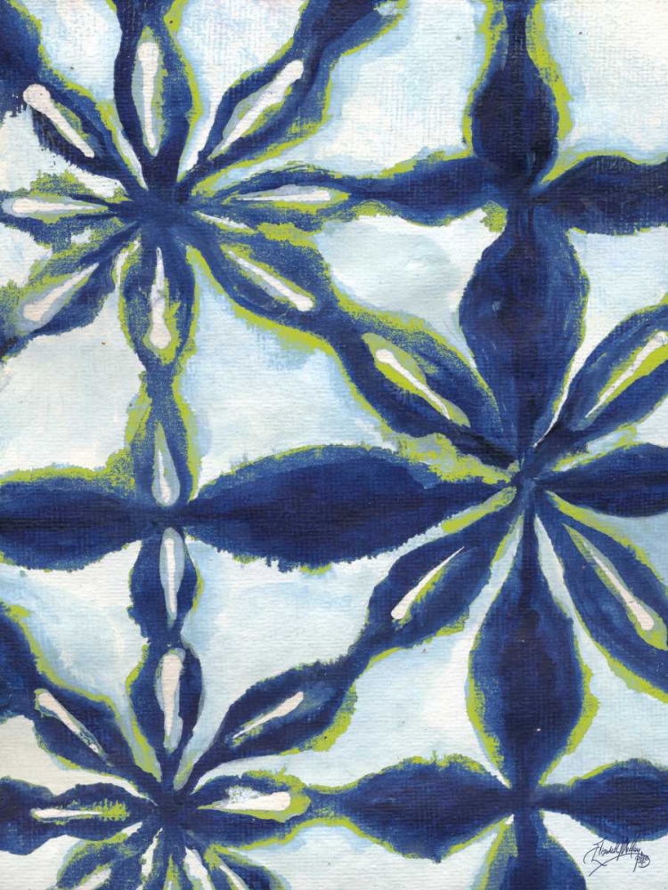 Green and Blue Shibori I art print by Elizabeth Medley for $57.95 CAD