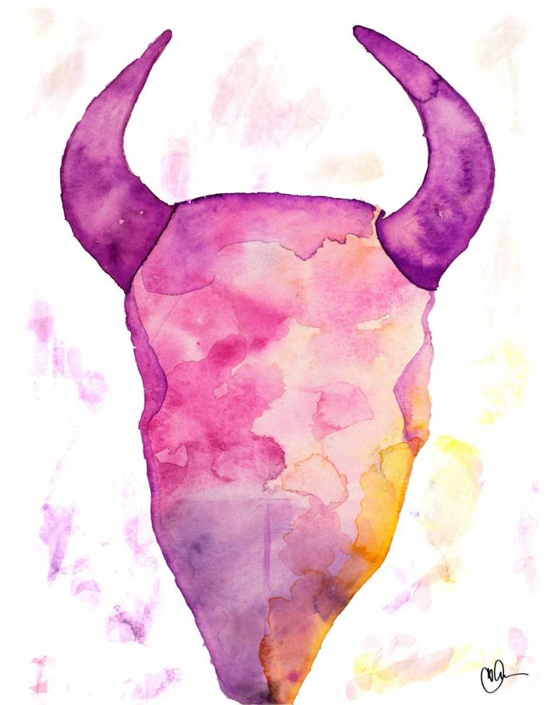 Water Color Skull art print by Kat Papa for $57.95 CAD