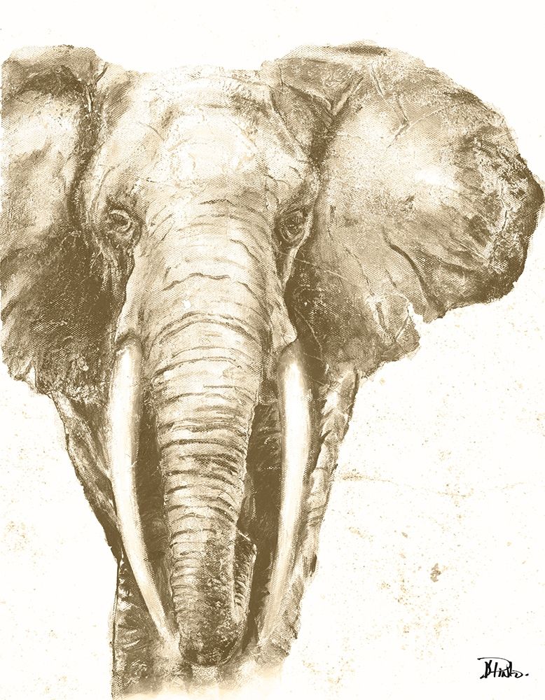 Muted Elephant art print by Patricia Pinto for $57.95 CAD