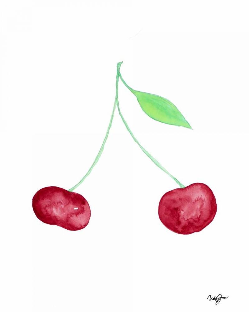 Two Cherries II art print by Nola James for $57.95 CAD