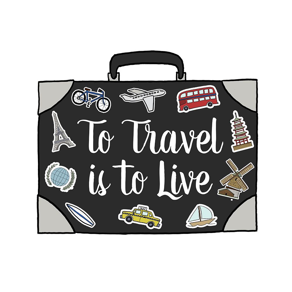 To Travel Is To Live art print by Hugo Edwins for $57.95 CAD