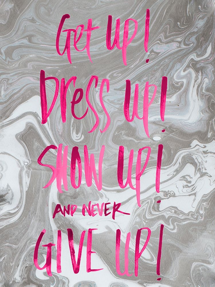 Never Give Up Grey Marble art print by Susan Bryant for $57.95 CAD