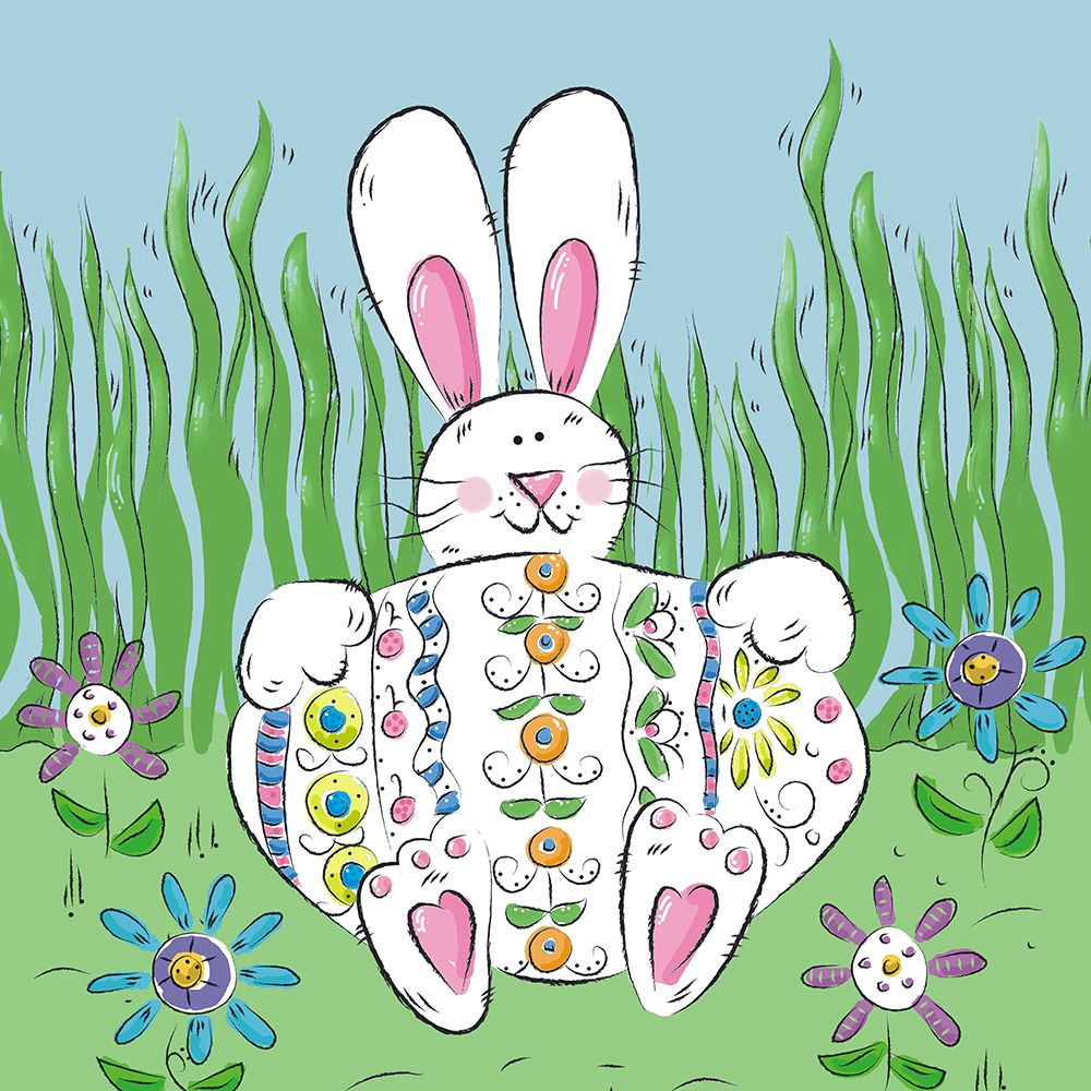 Rabbit Easter Egg art print by Deidre Mosher for $57.95 CAD