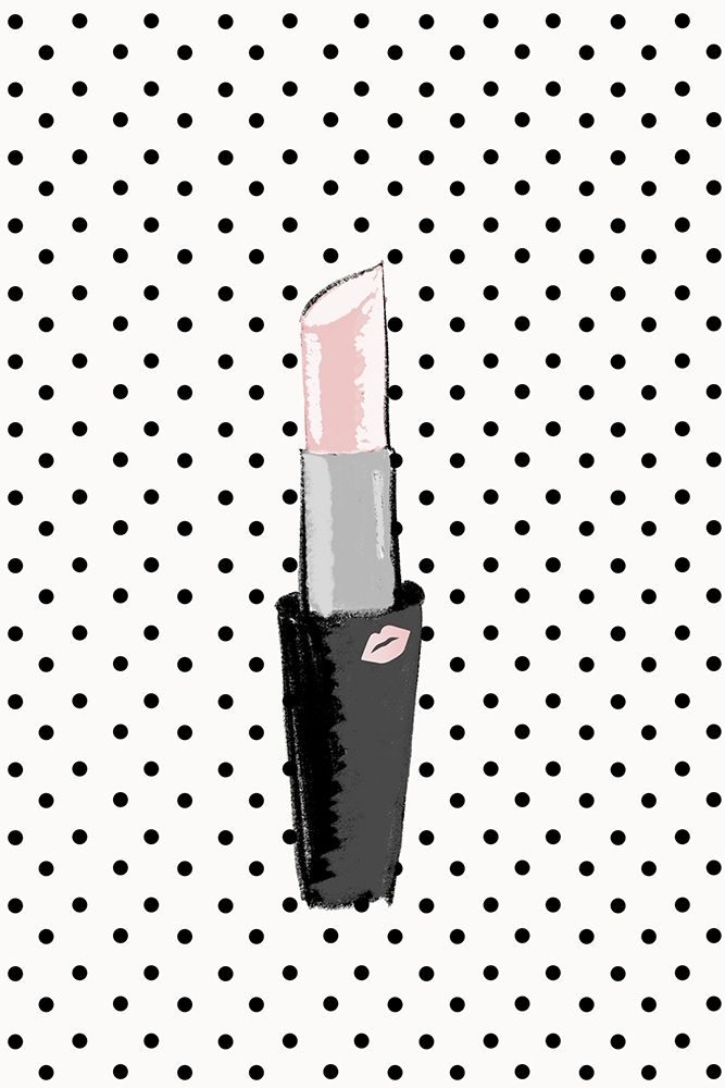 Lipstick on Polka Dots art print by SD Graphics Studio for $57.95 CAD