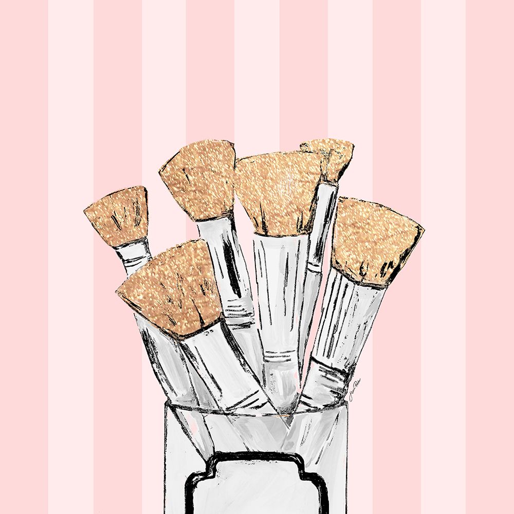 Makeup Brushes art print by Gina Ritter for $57.95 CAD