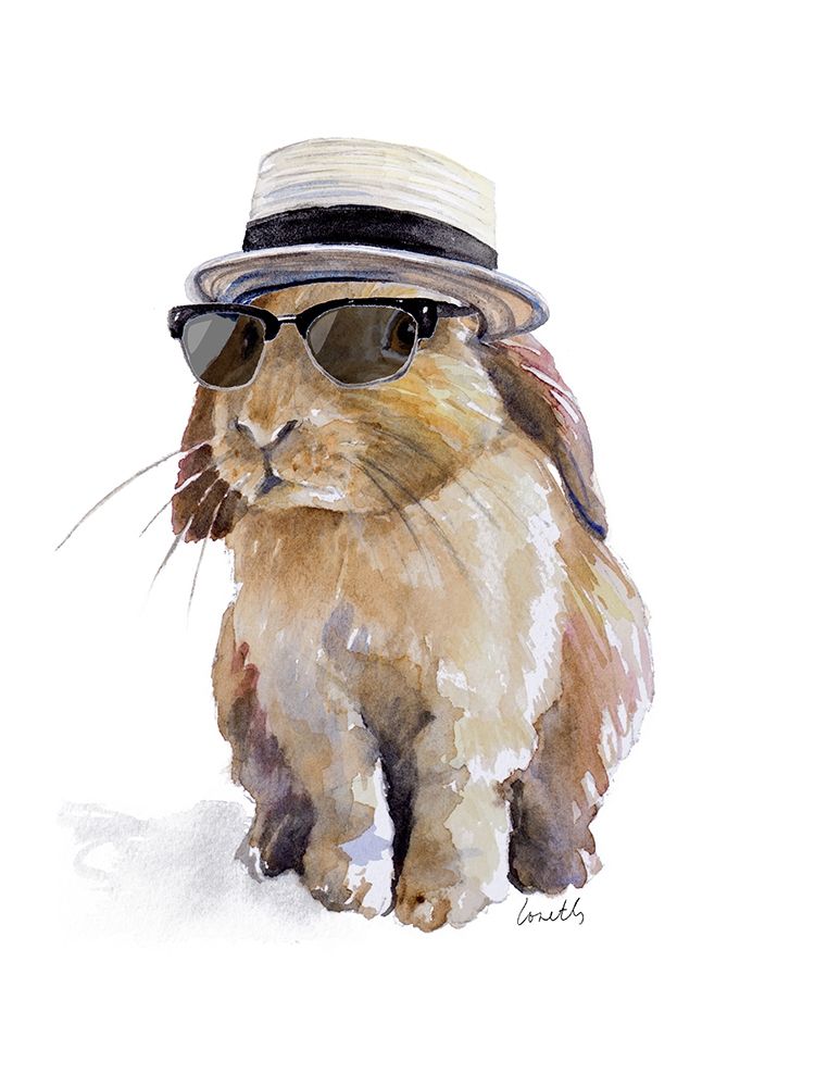 Modern Bunny IV art print by Lanie Loreth for $57.95 CAD