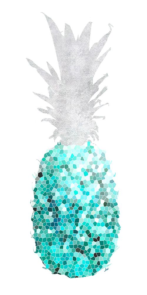 Blue Pineapple Mosaics art print by Andi Metz for $57.95 CAD